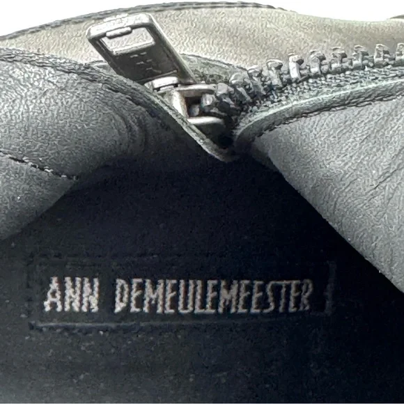 Ann Demeulemeester black triple buckle moto combat creeper women’s boots size 37 - Picture 16 of 16